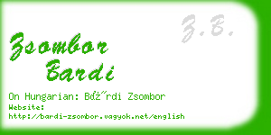 zsombor bardi business card